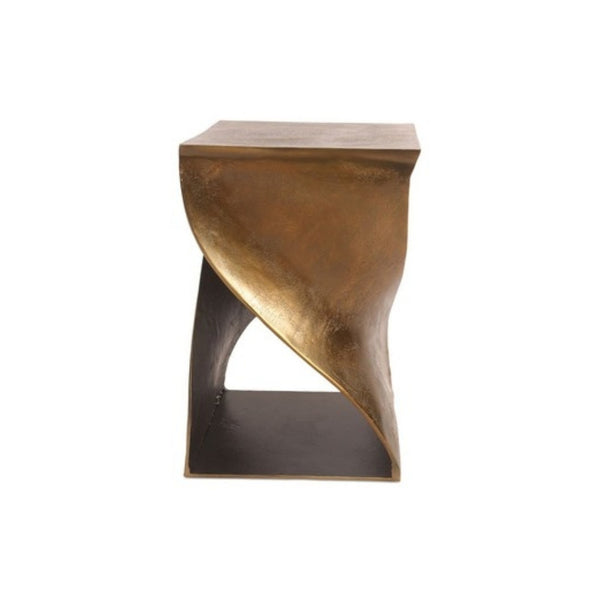 Twist Accent Table Brass