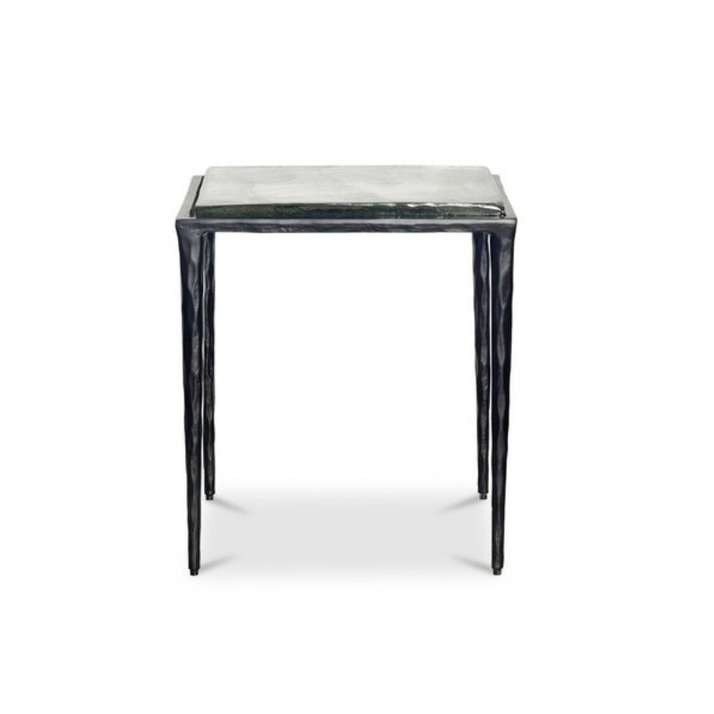 Clear Glass Mari Side Table