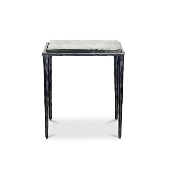 Clear Glass Mari Side Table
