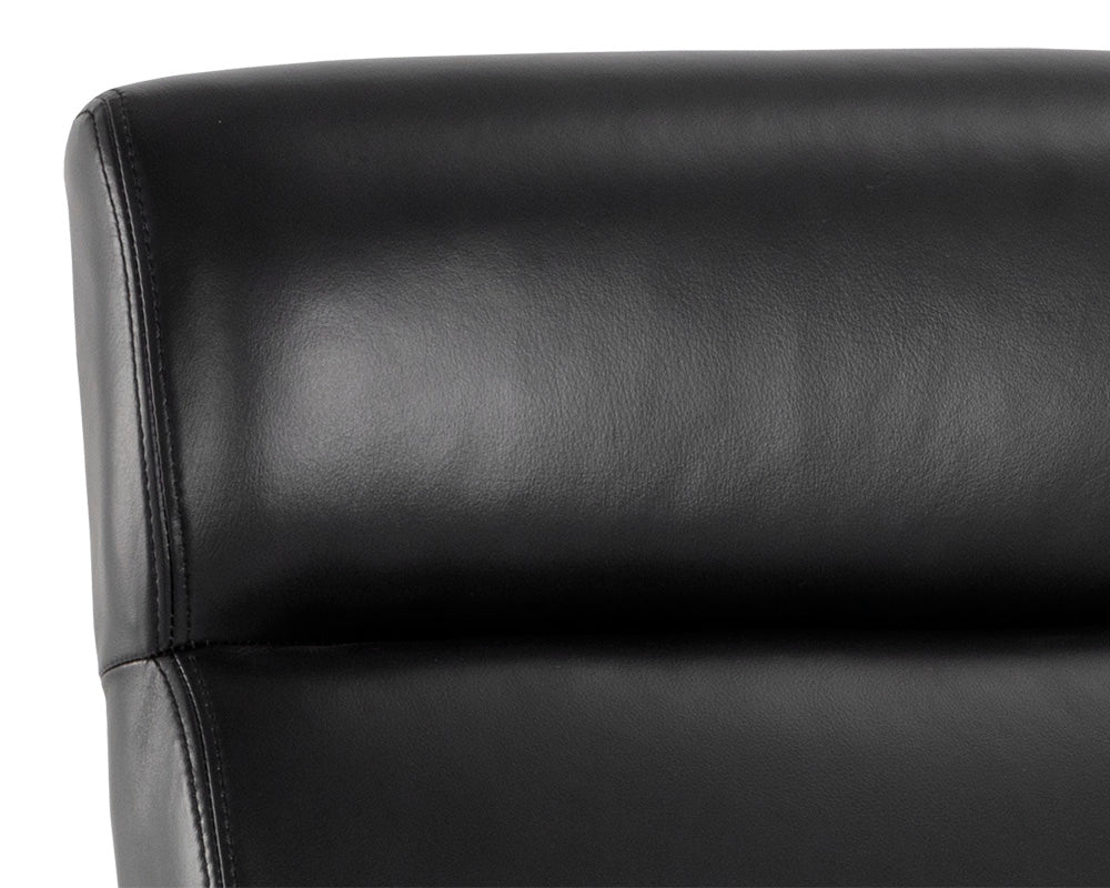 Collin Office Chair in Cortina Black leather
