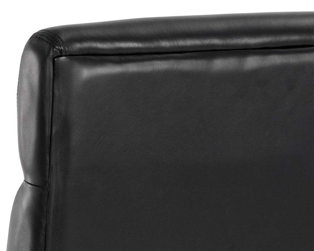 Collin Office Chair in Cortina Black leather