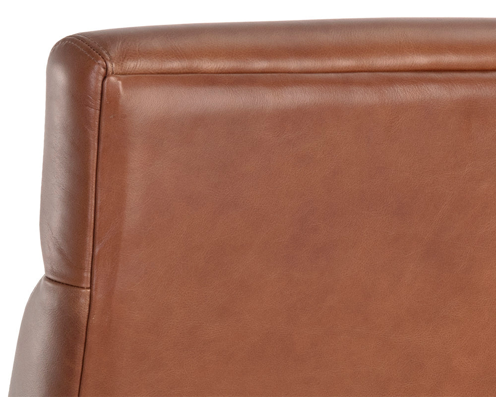 Collin Office Chair in Shalimar Tobacco leather