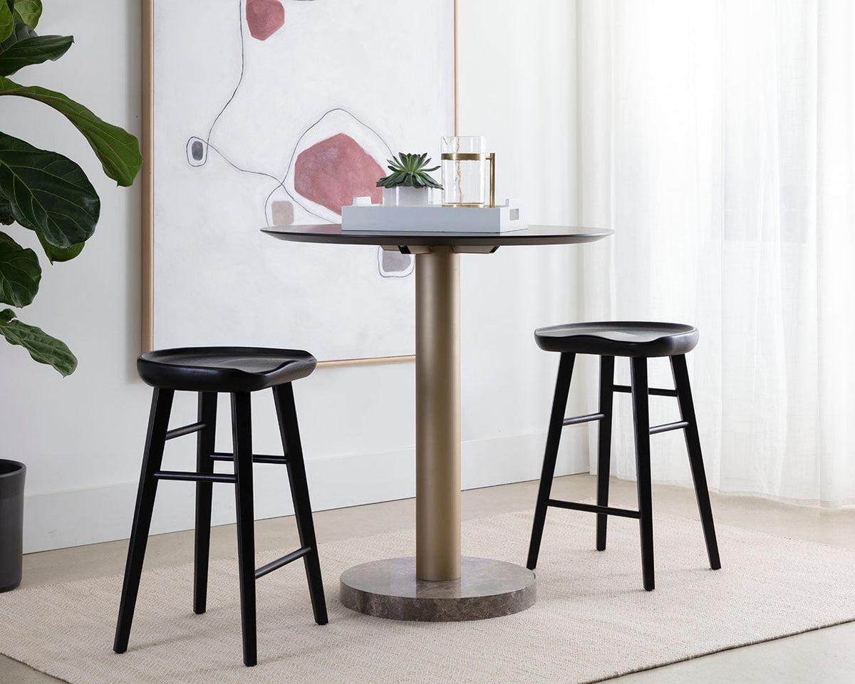 Dominic Counter Stool – Black