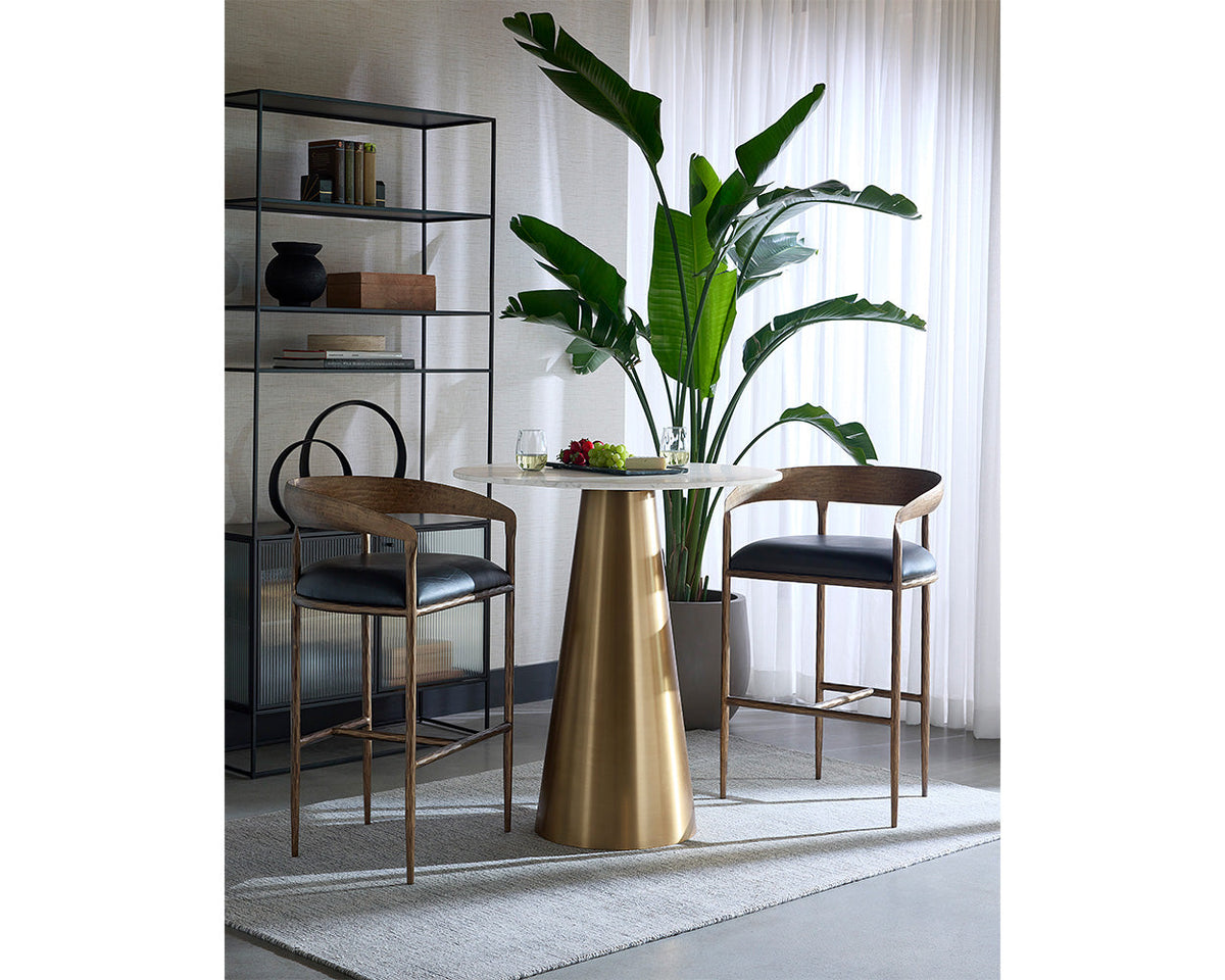 Zanatta Counter Stool Charcoal Black