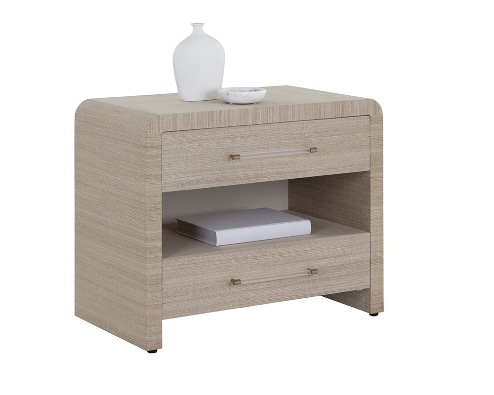 Atherton Raffia Nightstand