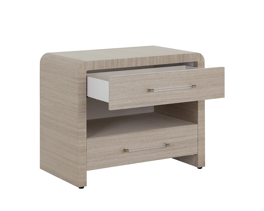 Atherton Raffia Nightstand