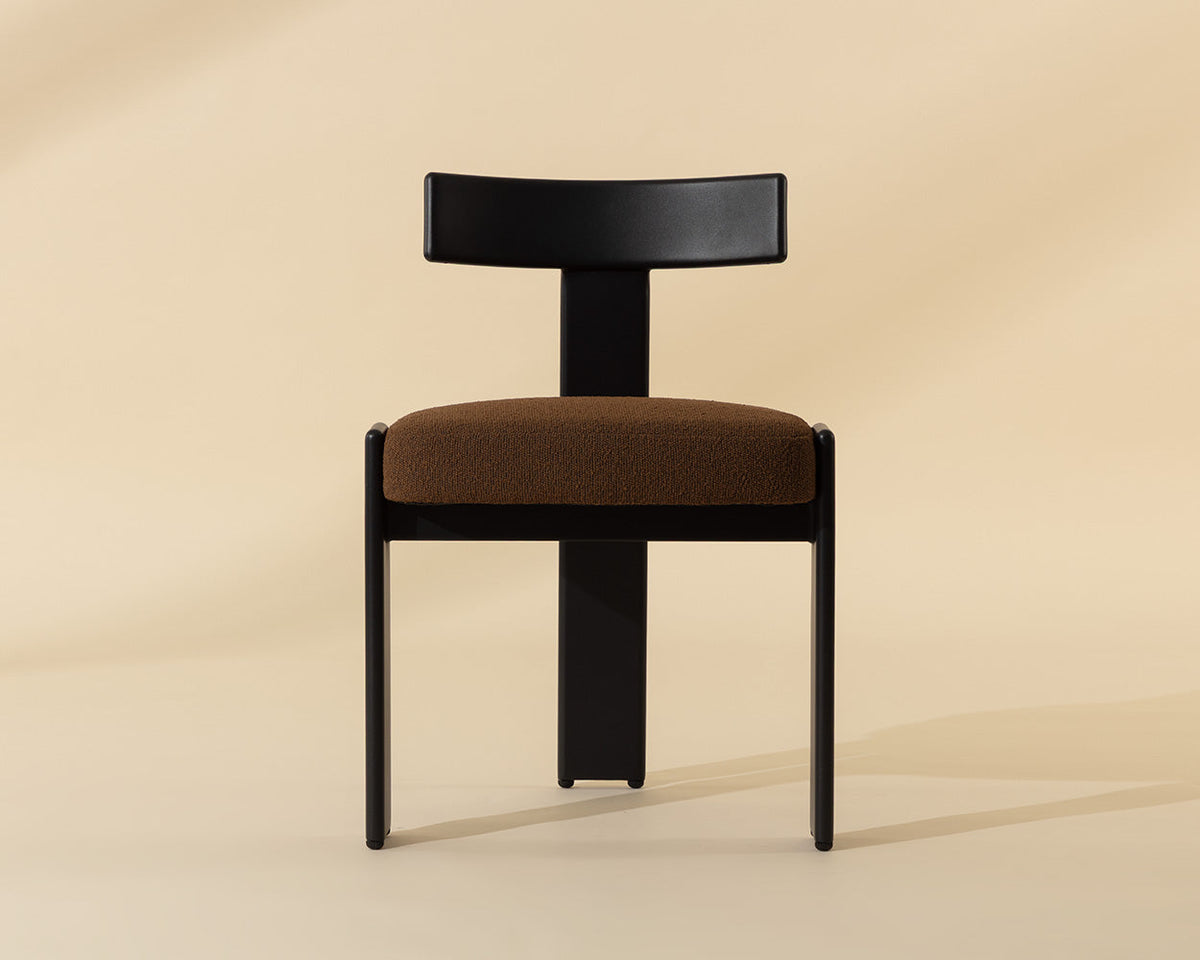 Titan Upholstered Dining Chair, Vista Ganache, side view