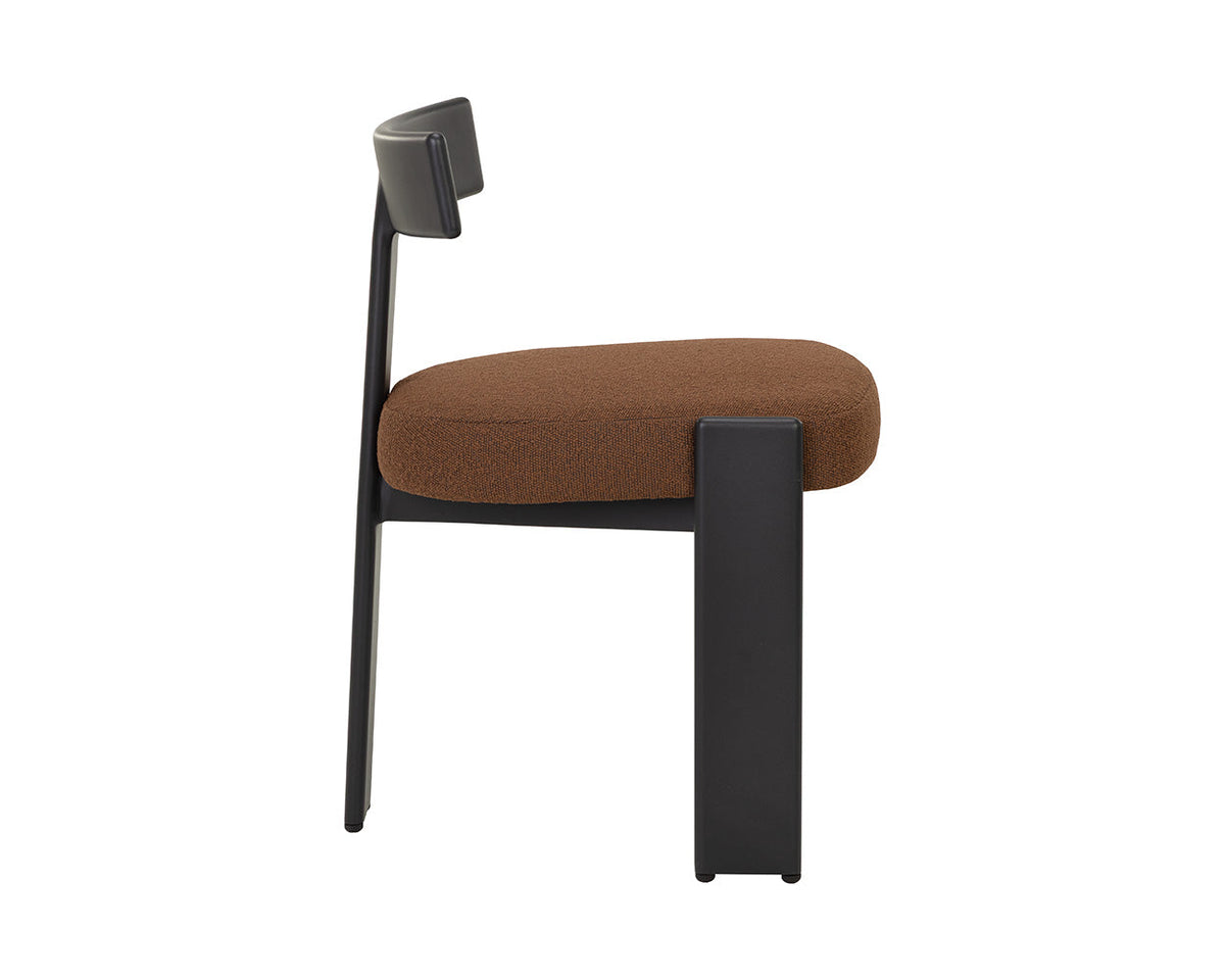 Titan Upholstered Dining Chair, Vista Ganache, detail