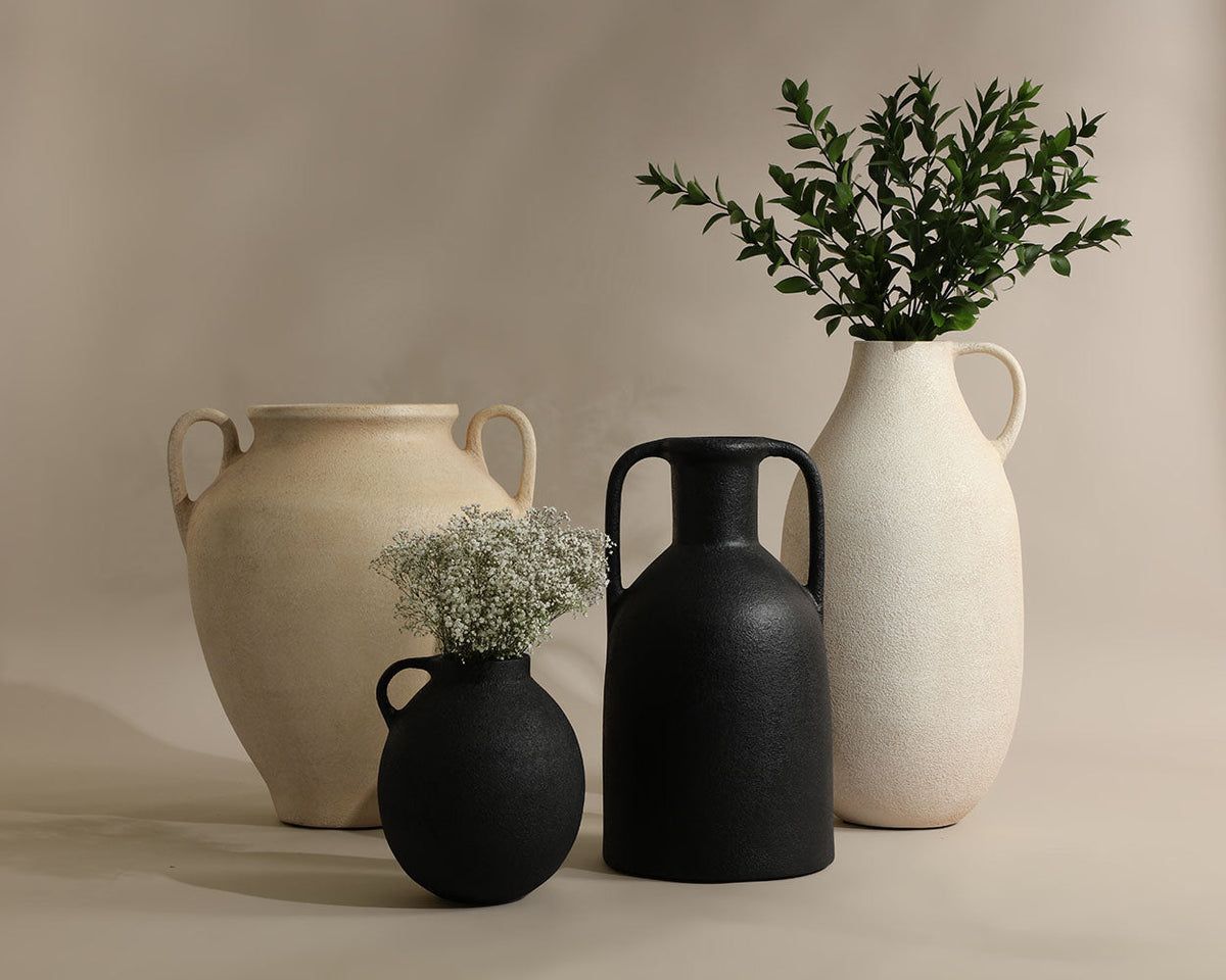 Marena Concrete Vase — detail view