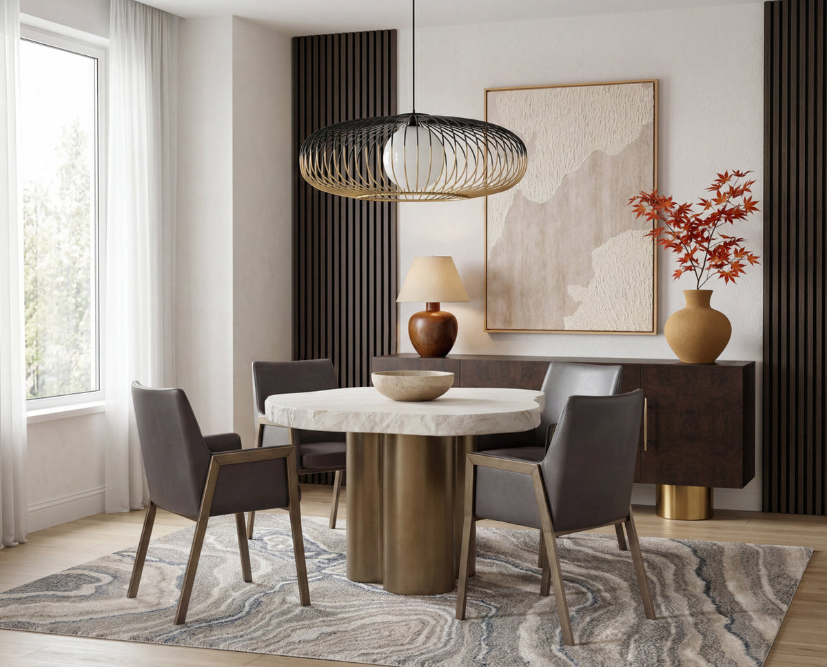 Amal Concrete Vase — room setting
