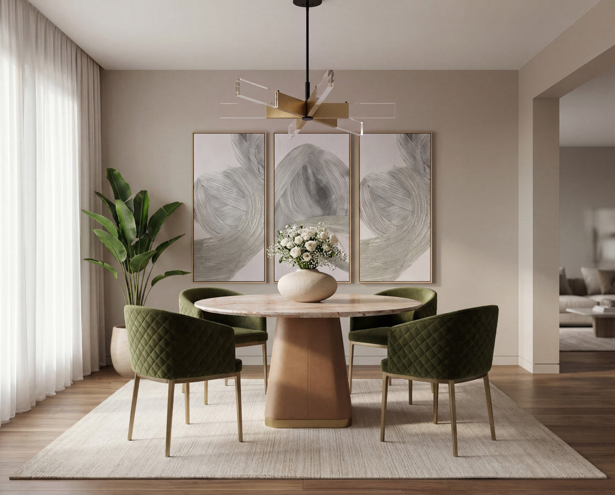 Eryne Concrete Vase — styled view