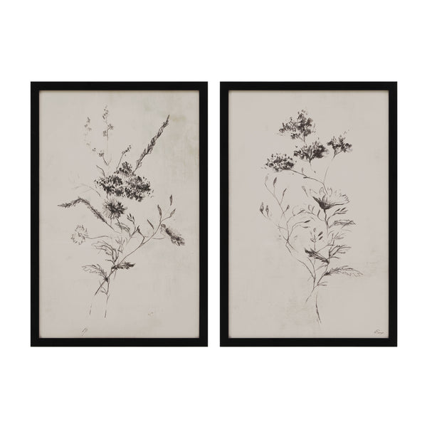 Adeline wall decor by Renwil, rag paper, black frame
