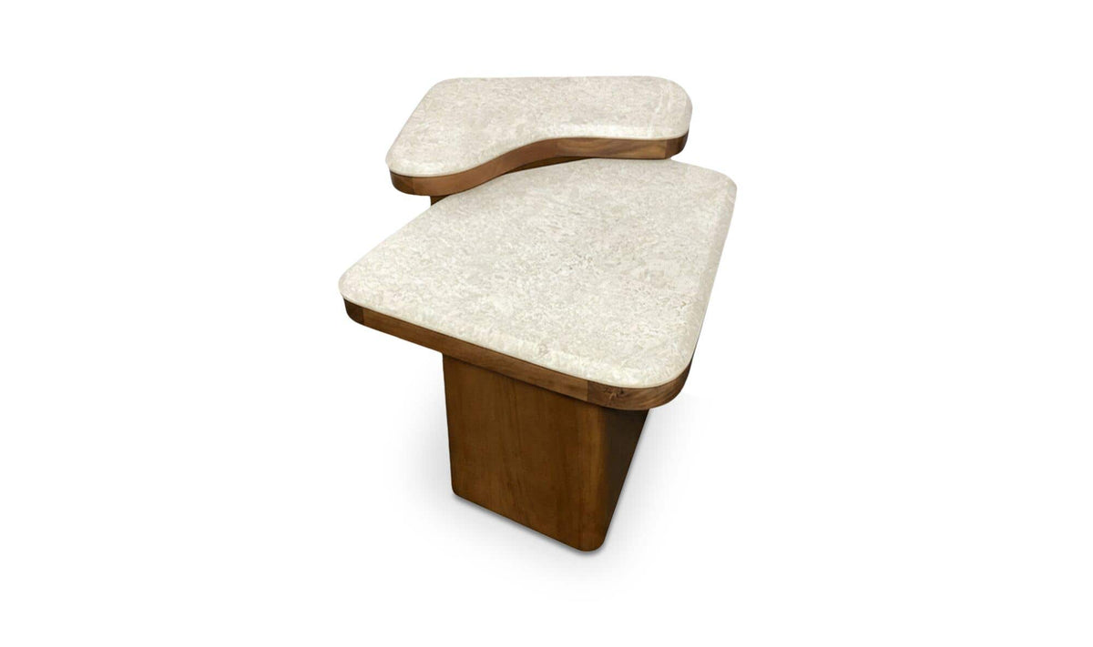 Marble Abi Nesting Coffee Tables Beige Cosmos Marble view 4