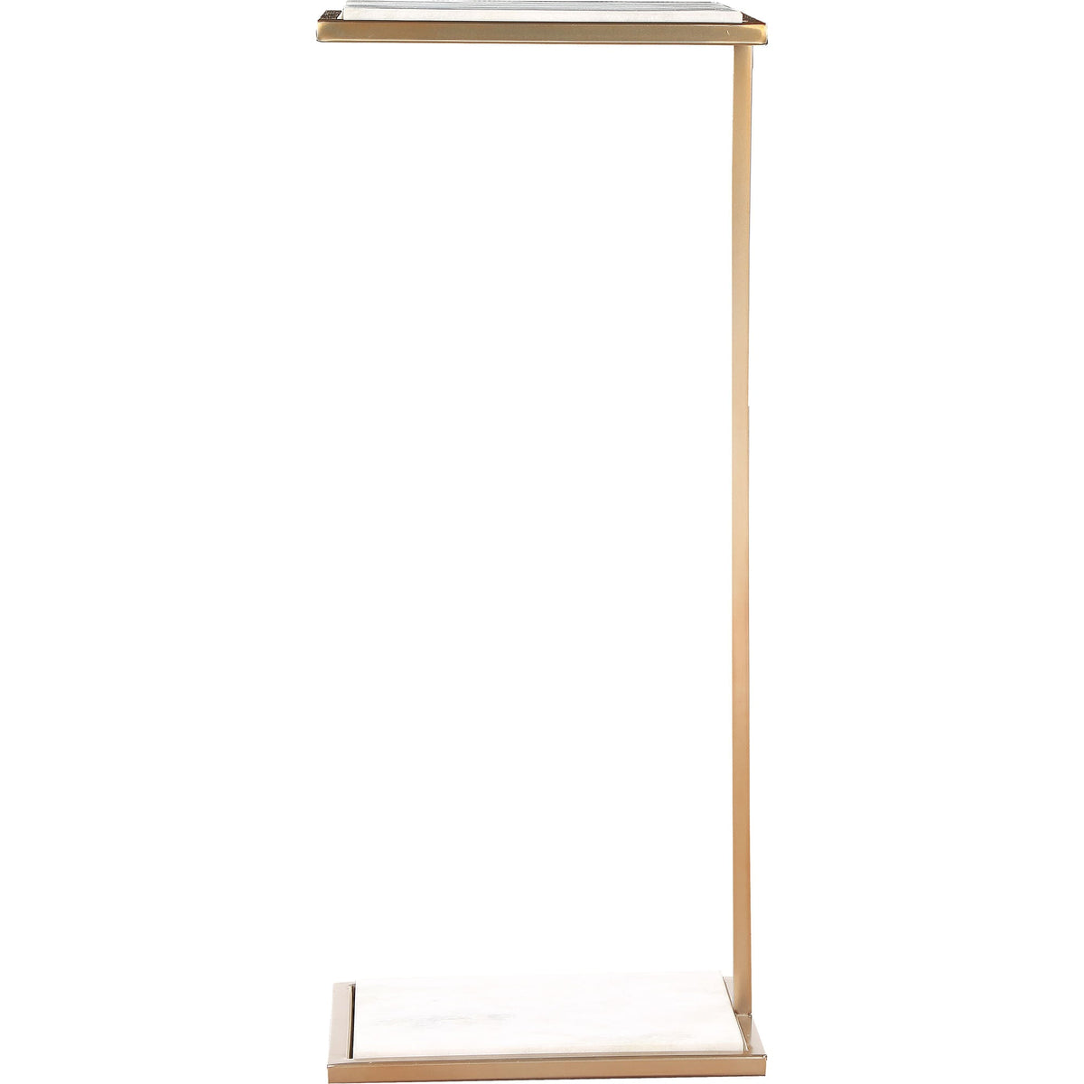 Delma accent table by Renwil, steel, white finish