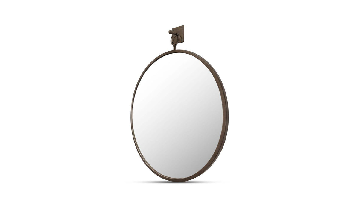 Aged Brass Cameo Wall Mirror 2