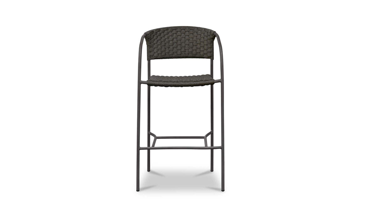 Wicker Outdoor Zola Bar Stool Dark Brown