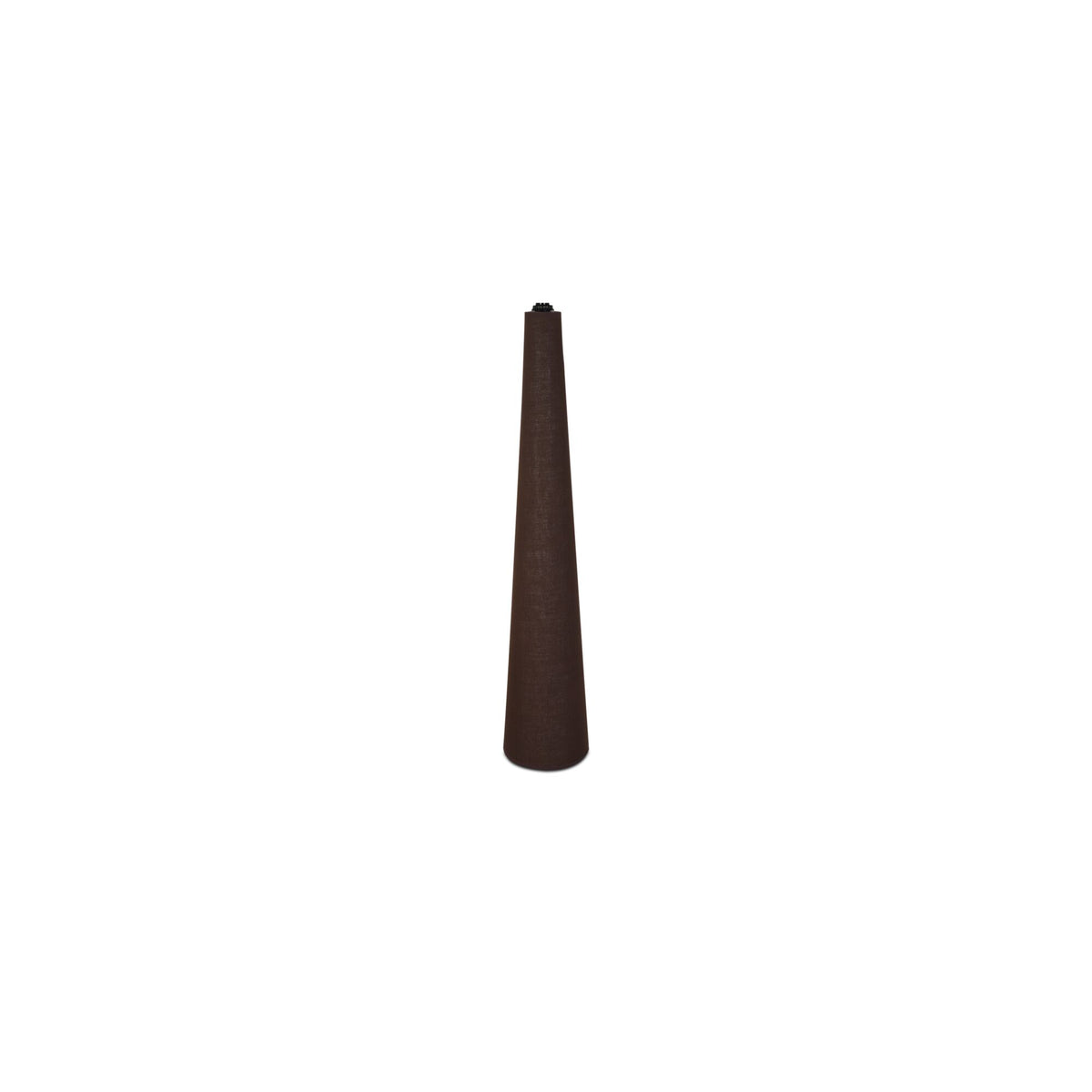 Gigi floor lamp by Moe's Home Collection, dark brown ceramic base, tapered shade