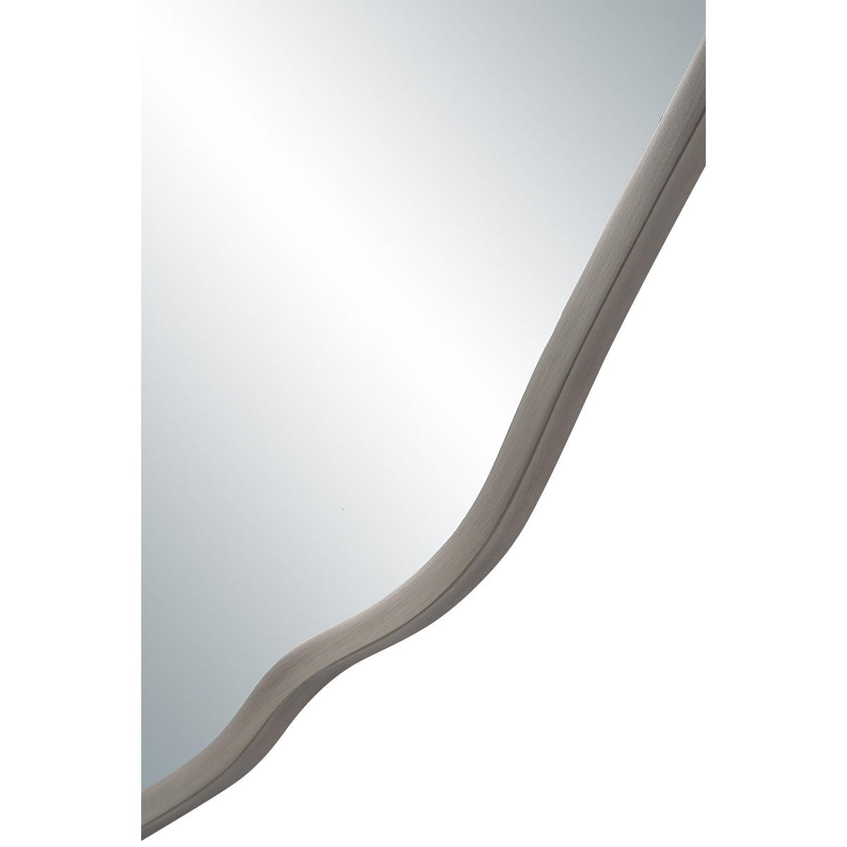 Knox wall mirror by Renwil, iron, antique nickel finish