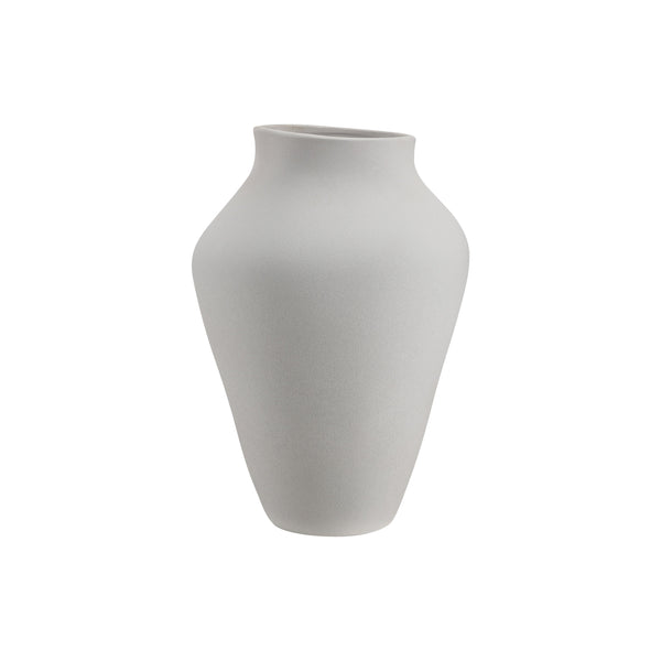 Lingby vase by Renwil, ceramic, matte white, hand-finished
