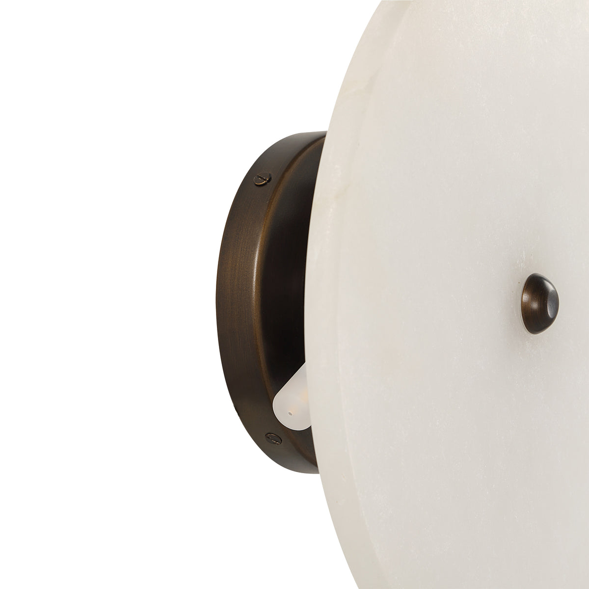 Lorenzo wall sconce by Renwil, alabaster, natural finish