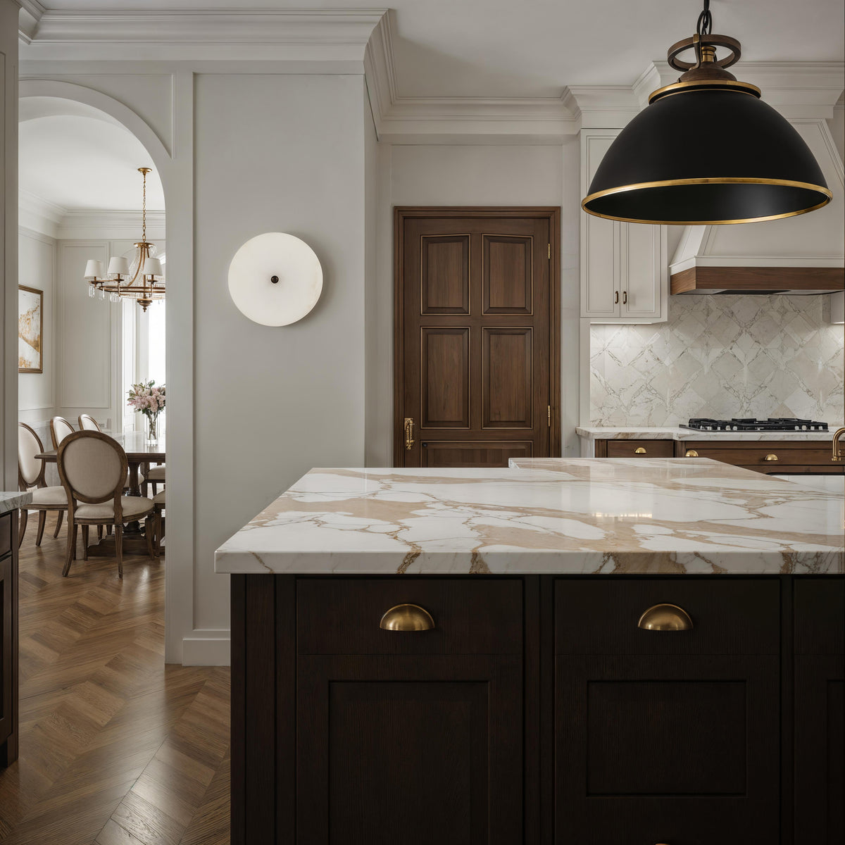 Lorenzo wall sconce by Renwil, alabaster, natural finish