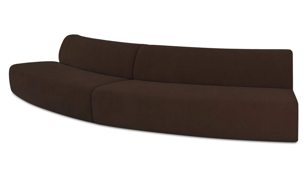 Naomi 2 Piece Convex Modular Sectional 2
