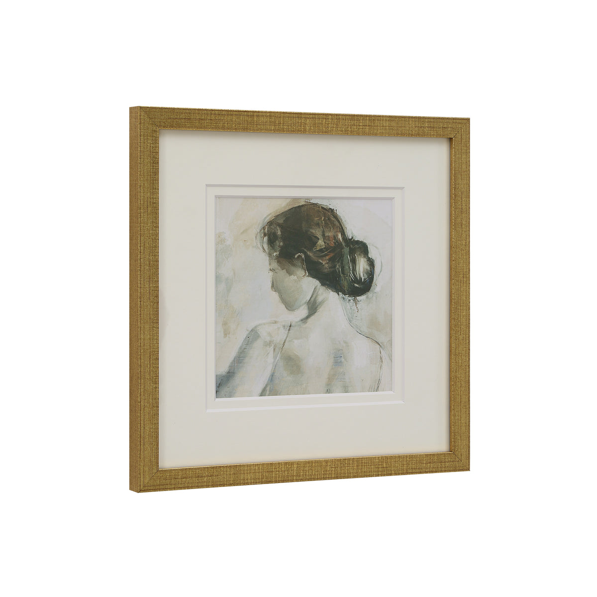 Penelope wall decor by Renwil, rag paper, antique brass frame