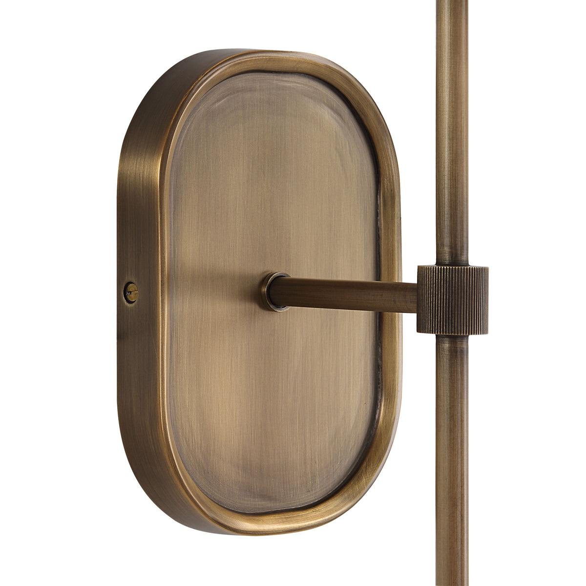 Peonia wall sconce by Renwil, forged iron, antique brass finish