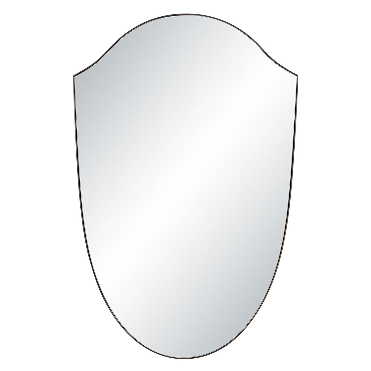 Reims wall mirror by Renwil, stainless steel, brass finish