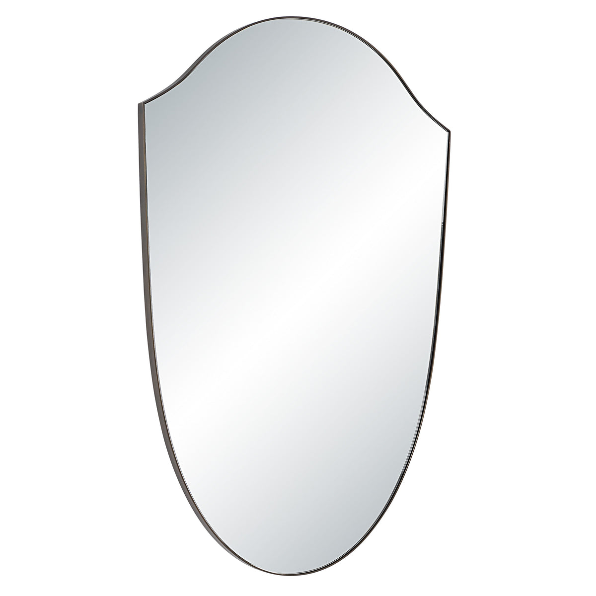Reims wall mirror by Renwil, stainless steel, brass finish