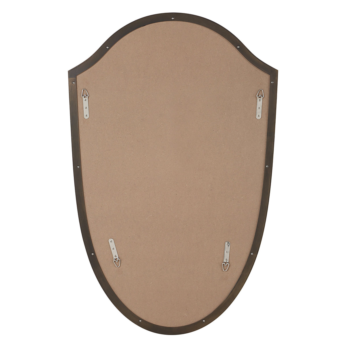 Reims wall mirror by Renwil, stainless steel, brass finish