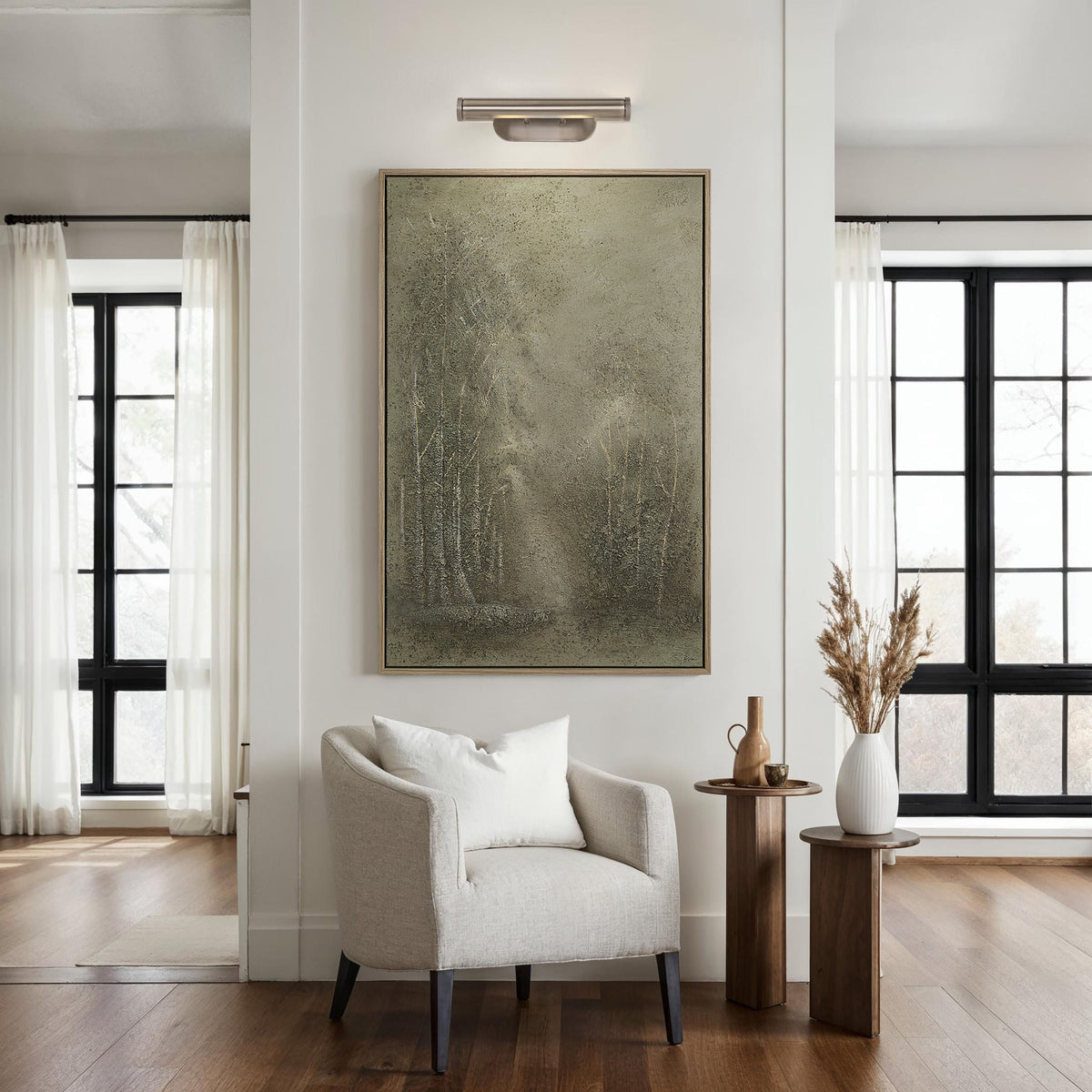 Rennes wall sconce by Renwil, iron, antique nickel finish