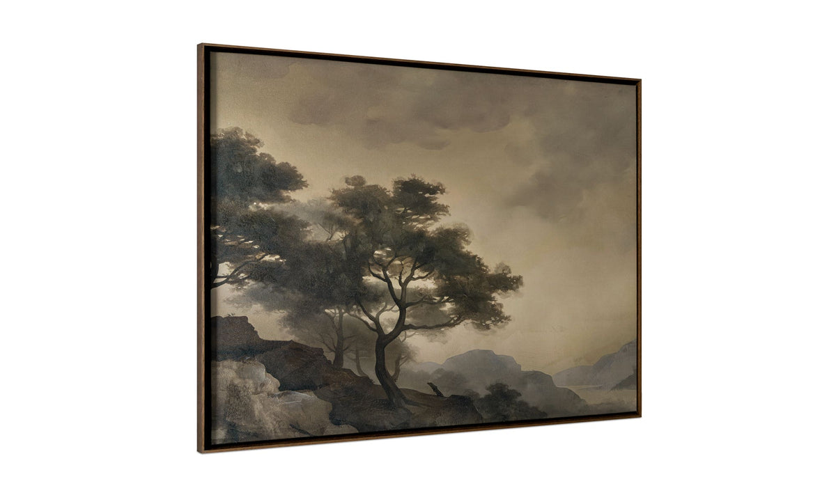 Reverie framed painting by Moe's Home Collection, canvas, soft brushwork multicolor composition