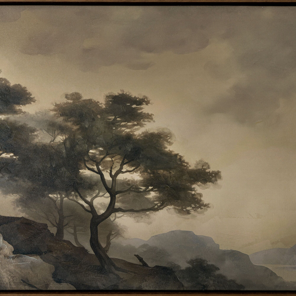 Reverie framed painting by Moe's Home Collection, canvas, soft brushwork multicolor composition
