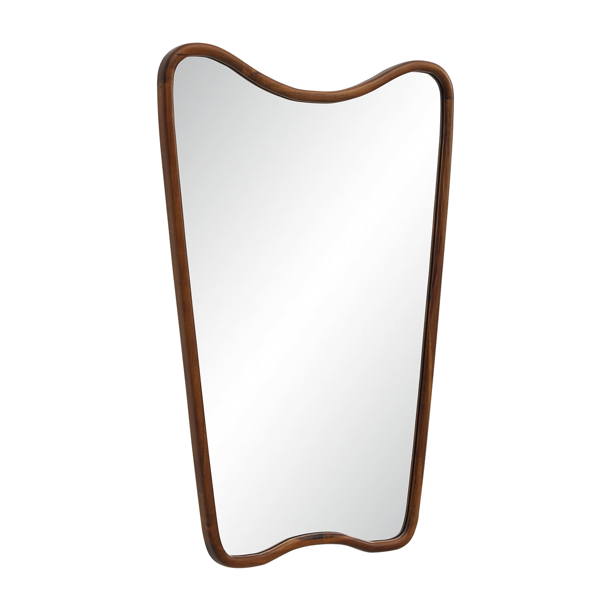 Reverie wall mirror by Renwil, wood, walnut finish
