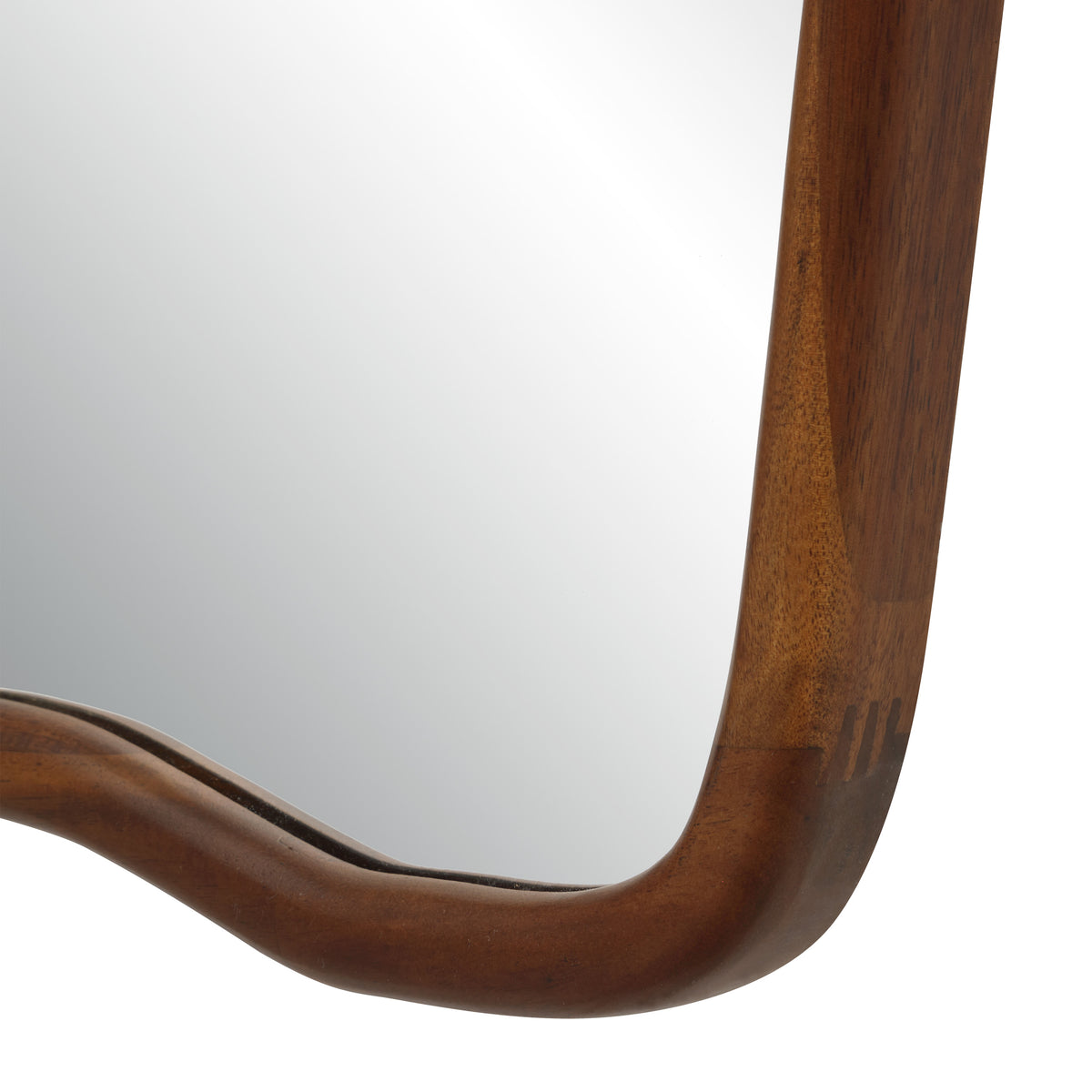 Reverie wall mirror by Renwil, wood, walnut finish