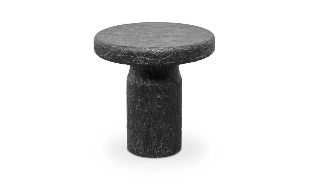 Concrete Outdoor Nia Side Table Charcoal