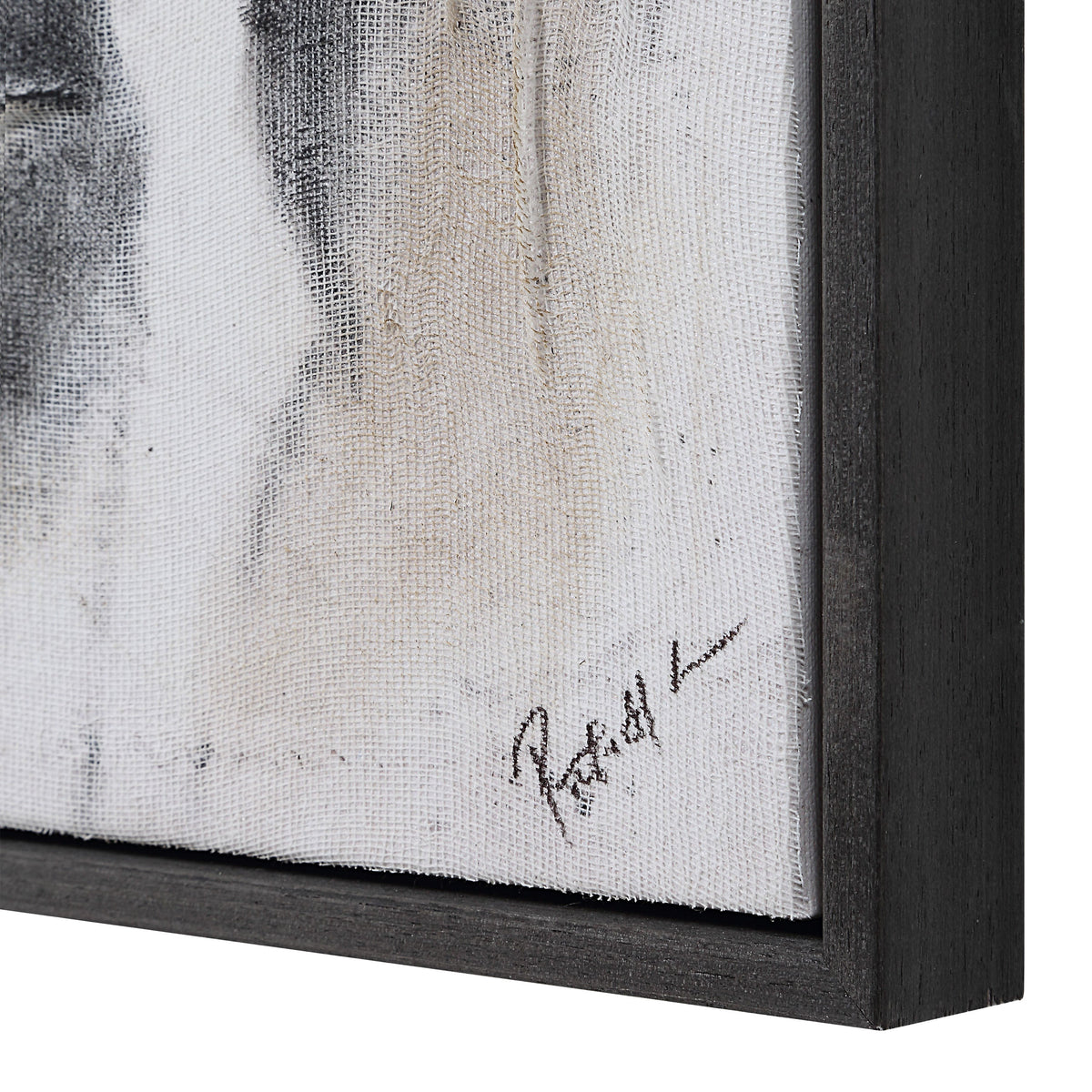 Yann art by Renwil, cotton canvas, dark grey frame