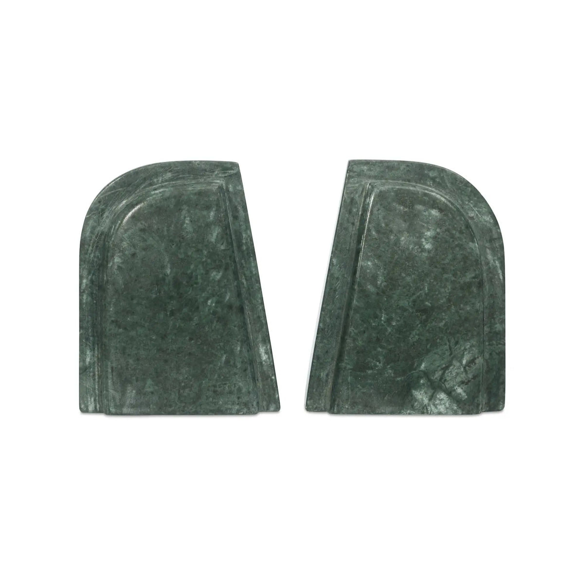 Zane bookends by Moe's Home Collection, green marble, set of 2