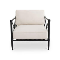 Upholstered Outdoor Willow Accent Chair