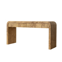 Rowena Burl Veneer Console Table