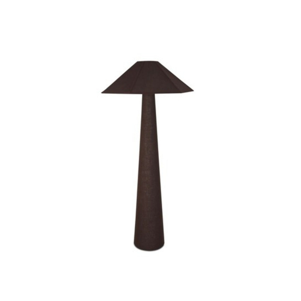 Ceramic Gigi Floor Lamp, Dark Brown