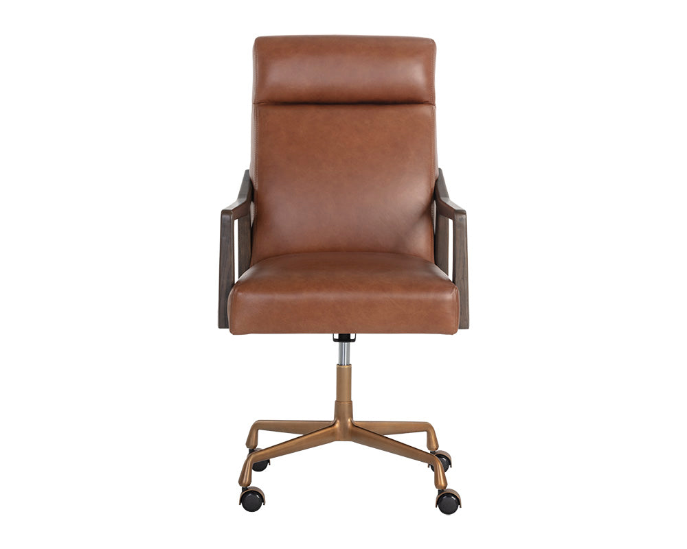 Collin Office Chair in Shalimar Tobacco leather