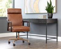Collin Office Chair in Shalimar Tobacco leather