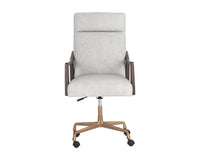 Collin Office Chair in Saloon Light Grey leather