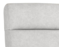 Collin Office Chair in Saloon Light Grey leather