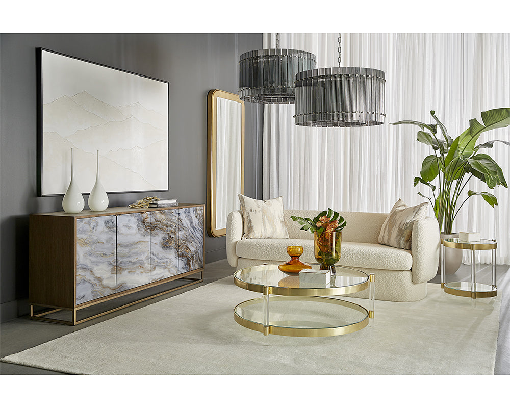 Kore Chandelier – Small – Smoke Grey