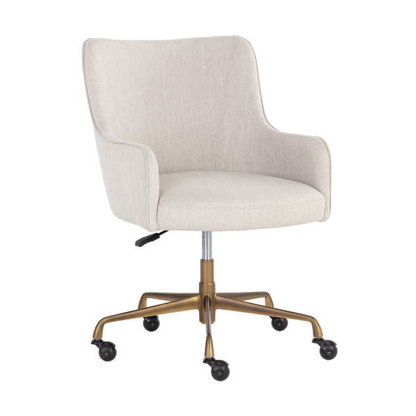 Franklin Office Chair – Beige Linen