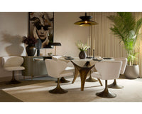 Simone Swivel Dining Chair - Casablanca Cloud