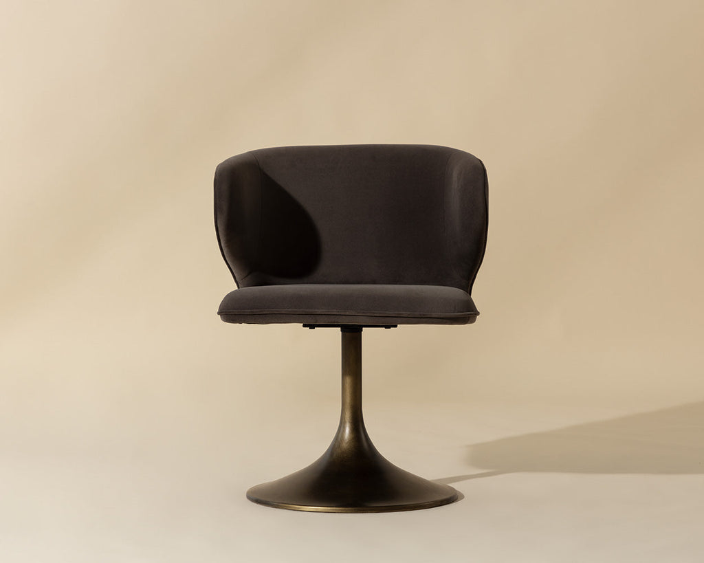Simone Swivel Dining Chair - Meg Ash